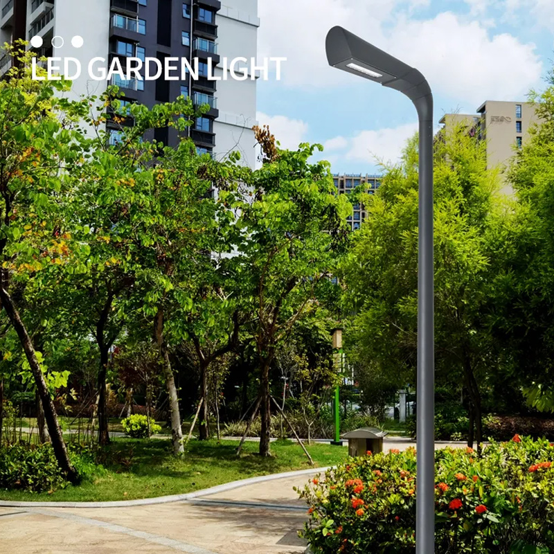 Tall Outdoor Black Led Post Top Landscape Light (3)