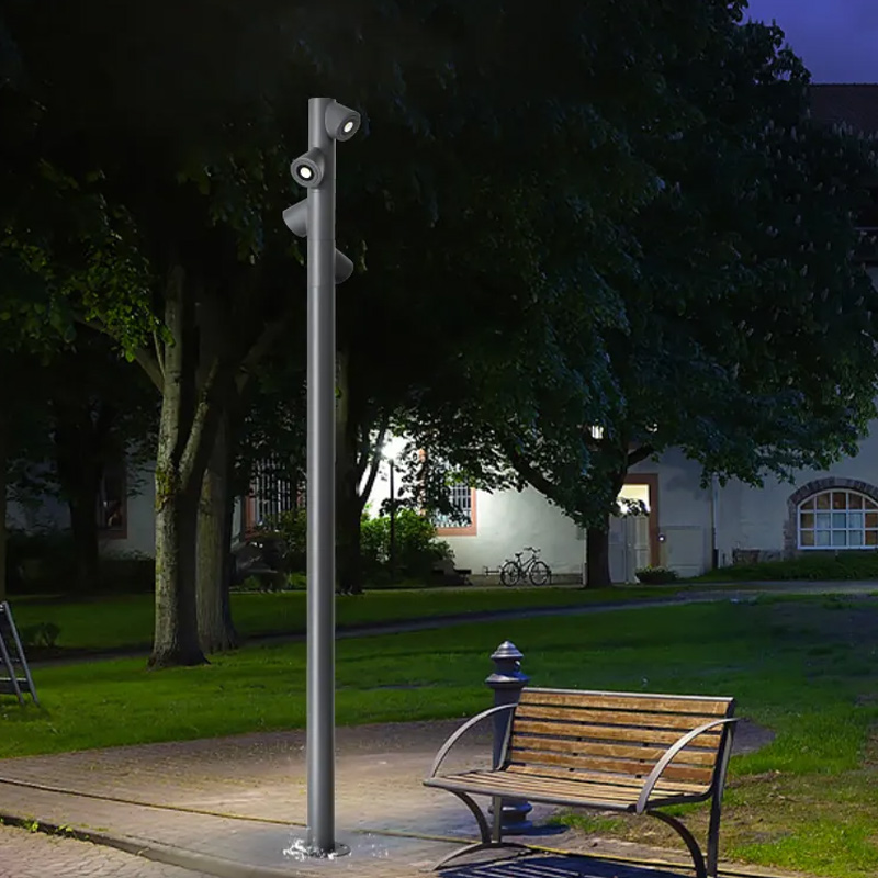 Vente en gros de bonne qualité de paysage de haut pôle personnalisé lumière de jardin à LED (3)