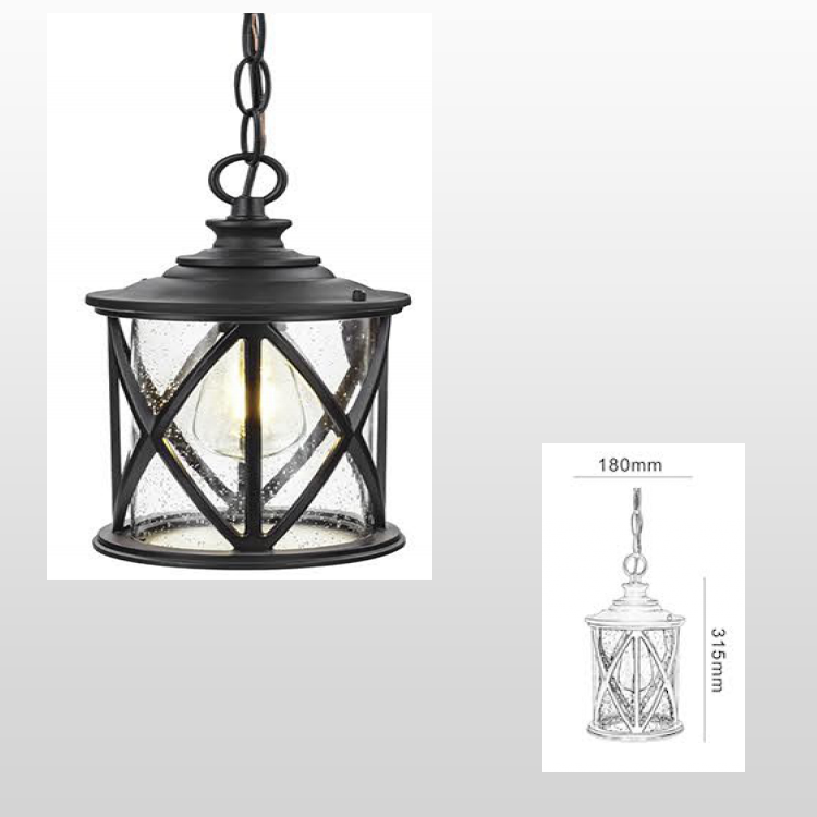  [ Anti-rust Aluminum Frame & Weather Resistant ] Our outdoor lanterns for front porch is 100% Aluminum. This outdoor ceiling light is waterproof, anti-rustic, anti-corrosion, and weather-resistant. With its superior weather-resistant capabilities, It still looks new after many years of use. Ideal for front porch, entrance, entryway, gazebo, or indoor uses, Such as dining room table, hallway, bar lights, foyer, etc.