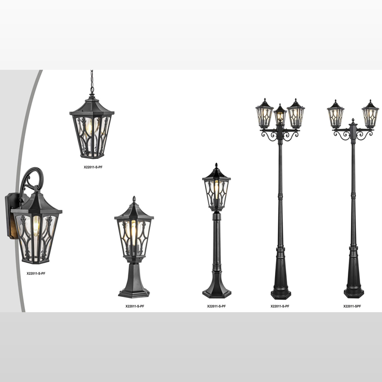 Classic traditional style: The lamp column adopts traditional design. Made of sturdy cast aluminum with transparent glass panels and elegant black finish, it adds a perfect touch. Helps bring more brightness to your journey home.